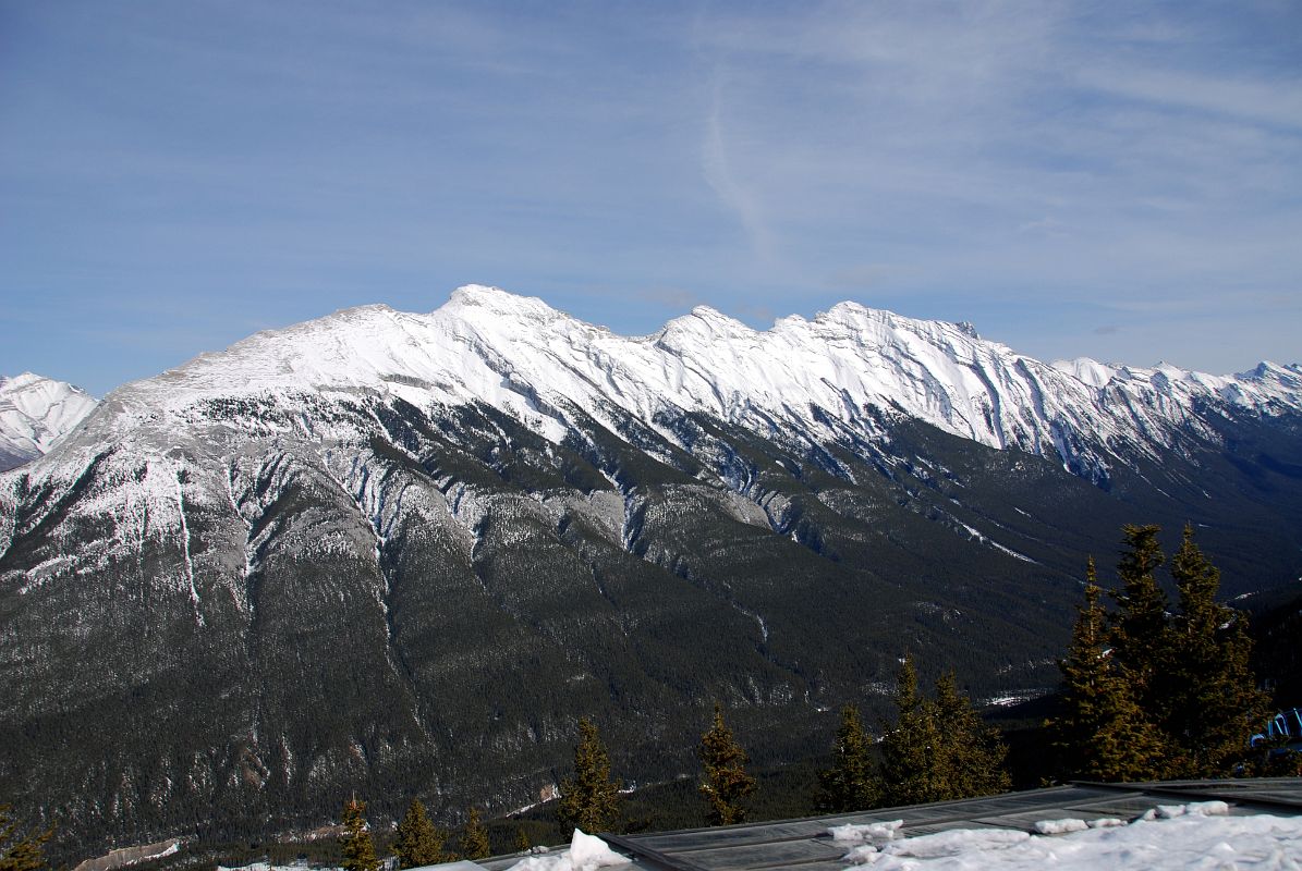28 Rundle Mountain From Sulphur Mountain At Top Of Banff Gondola In Winter